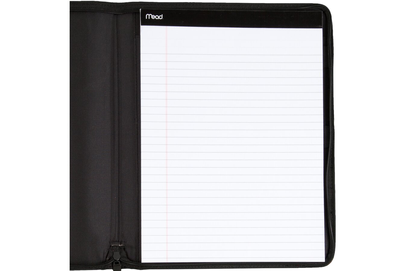 AT-A-Glance Business Jacket Desk Planner Cover BLACK 8 Inch Book Organizer  Note Pad Holder Zip Closure 