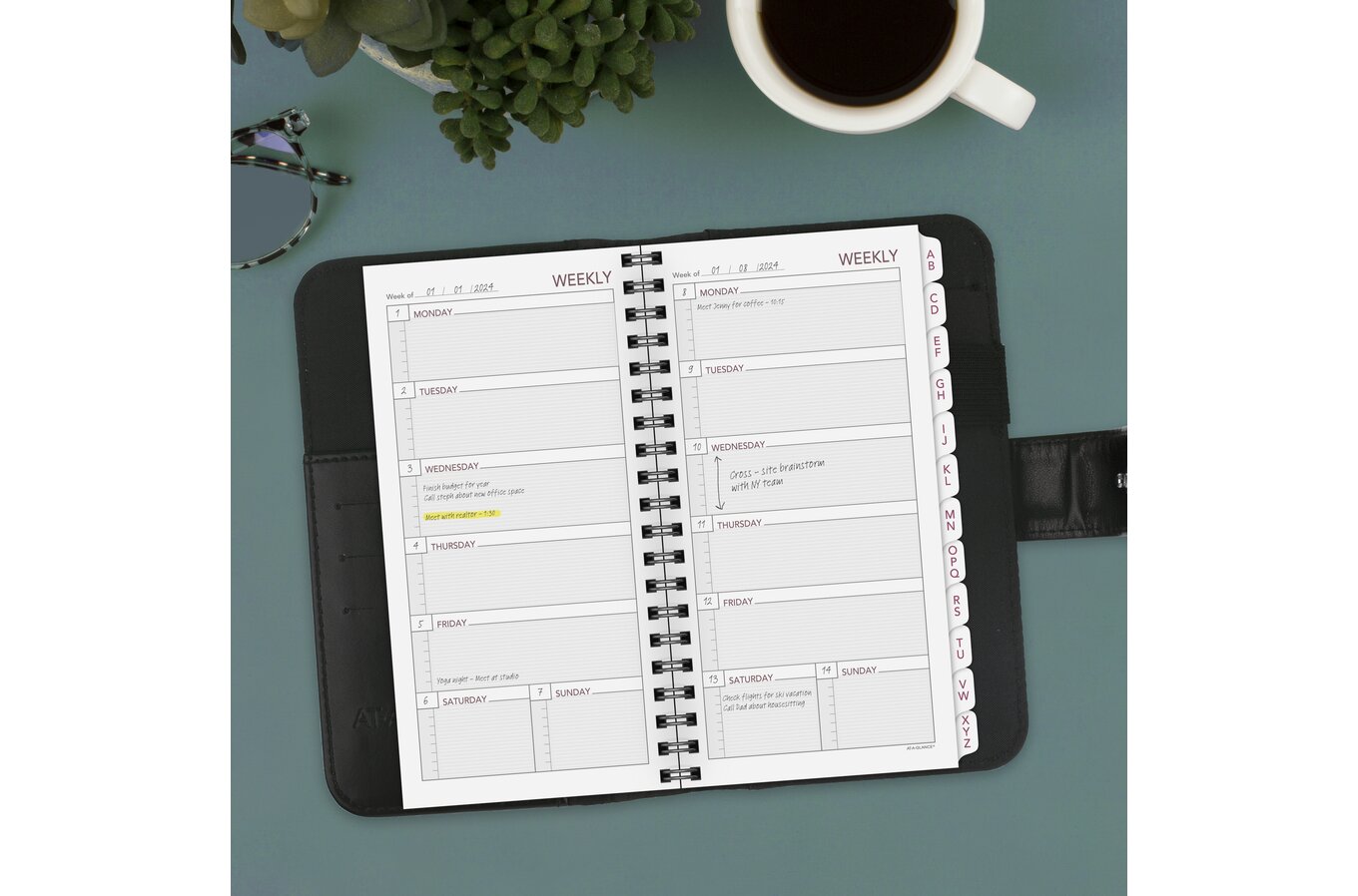 Day-Timer Snap In Page Locator for Wirebound Planners, Pocket or Compact  Size