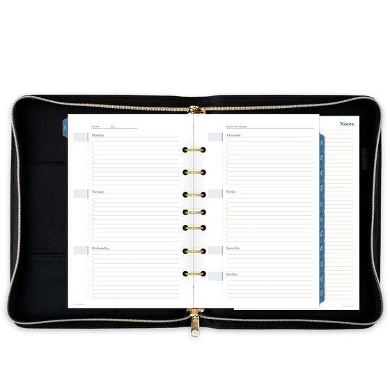 AT-A-GLANCE® Faux Leather Fashion Undated Starter Sets, Desk Size