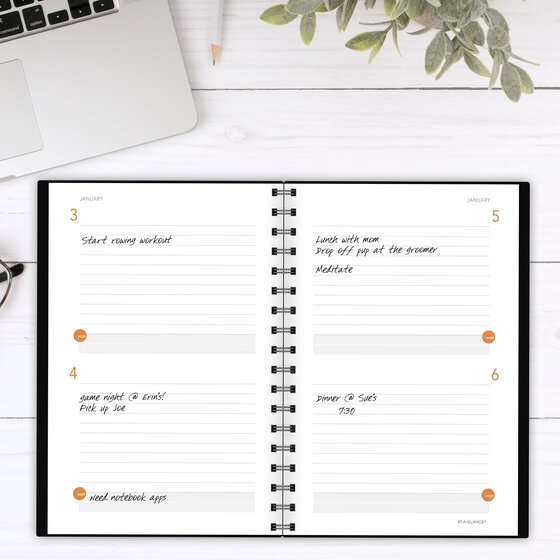 AT-A-GLANCE® Plan. Write. Remember.® 2-Days-Per-Page Planning Notebook ...
