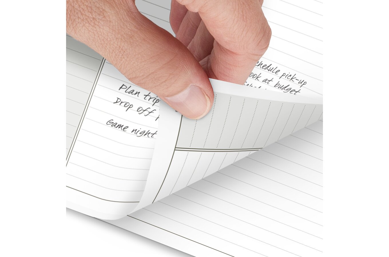 Day-Timer® Wide Ruled Note Pad, Portable Size, 3 3/4 x 6 3/4, 2