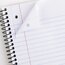 Mead® Spiral Notebook, 5 Pack, 1 Subject, College Ruled, Plastic Cover, 8 1/2" x 11", 100 Sheets per Notebook, Assorted Colors thumbnail images 4 of 6