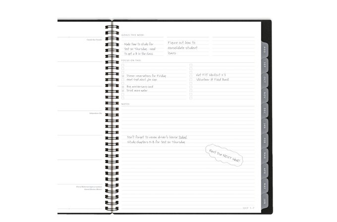 AT-A-GLANCE® Elevation Academic 2024-2025 Weekly Monthly Planner, Black