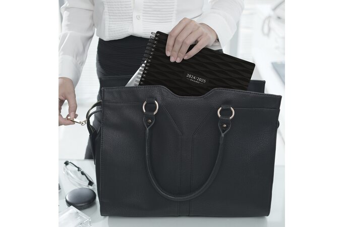 AT-A-GLANCE® Elevation Academic 2024-2025 Weekly Monthly Planner, Black