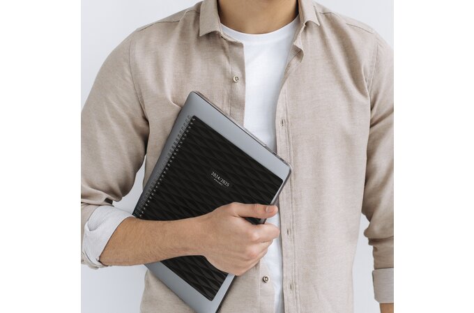 AT-A-GLANCE® Elevation Academic 2024-2025 Weekly Monthly Planner, Black