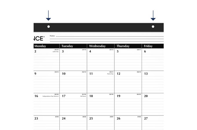 At A Glance® Academic 2024 2025 Monthly Desk Pad Calendar Standard 21 34 X 17 Desk Pad 7774