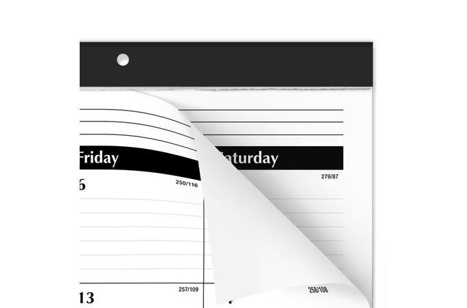 AT-A-GLANCE® Academic 2024-2025 Monthly Desk Pad Calendar, Standard, 21 ...