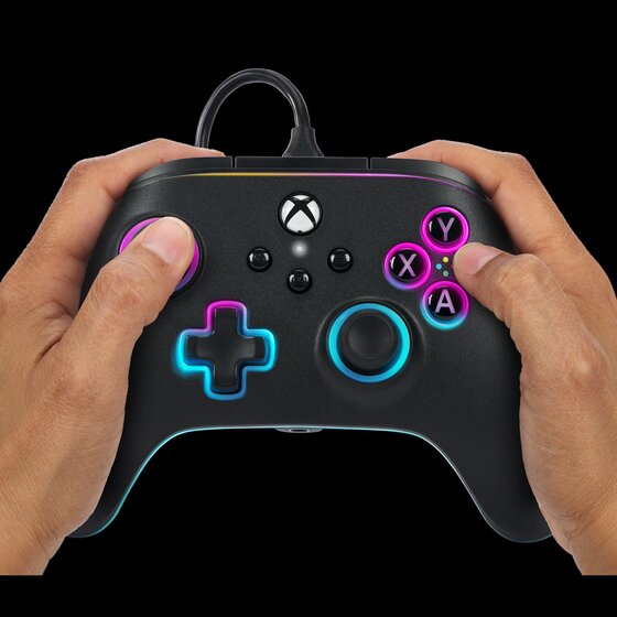 Switch Pro Controller, 9 Colors RGB Lights with BackButton/Dual