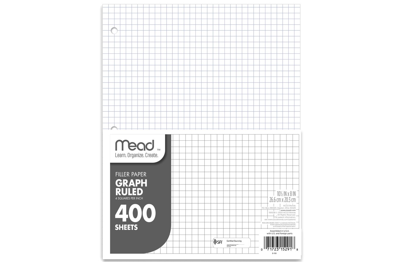 mead-filler-paper-quad-ruled-8-x-10-1-2-400-sheets-pack-filler-paper-mead