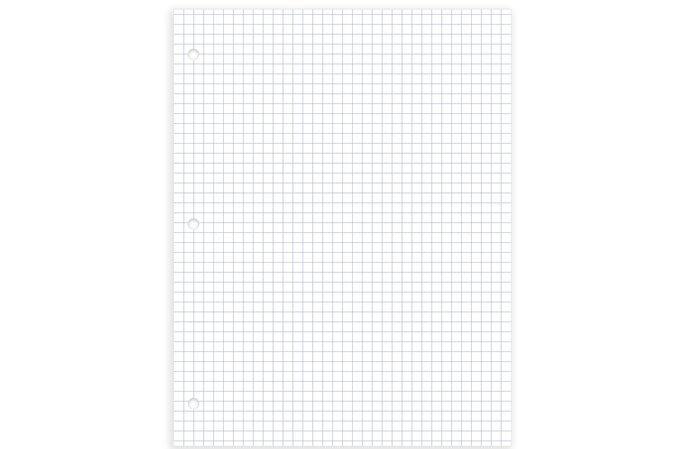 Mead Q4 Paper Tablet, Graph Ruled, 20 Sheets, 11 x 8 1/2, Filler Paper