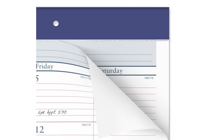 At A Glance® Academic 2024 2025 Two Color Monthly Desk Pad Calendar Standard 21 34 X 17 8814