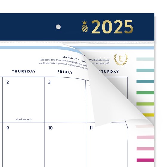 Simplified by Emily Ley for ATAGLANCE® 2025 Monthly Desk Pad Calendar