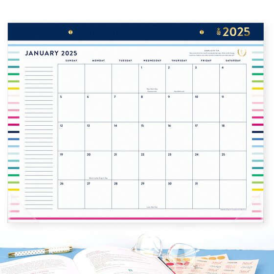 Simplified by Emily Ley for AT-A-GLANCE® 2025 Monthly Desk Pad Calendar ...