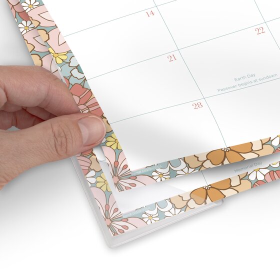 Mead® Caprice Academic 20242025 Monthly Desk Pad Calendar, Yellow