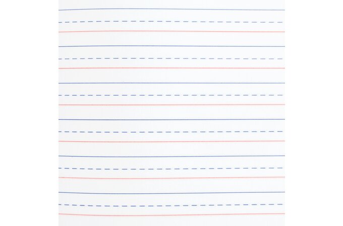 100 Sheets Ruled Writing Paper, Double-Sided Printing Skip-A-Line Ruled  Writing Paper with Dotted Lines Handwriting Practice Paper 1” line spacing  for