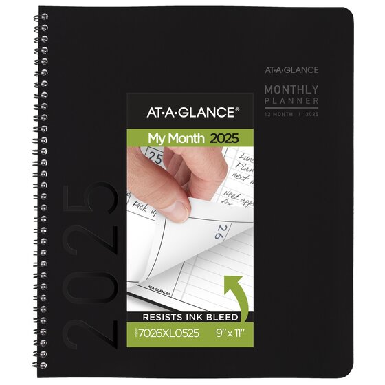 At-A-Glance Elevation Wall Calendar - Medium Size - Monthly - 12 Month - January 2024 - December 2024 - 1 Month Single Page Layout - 15