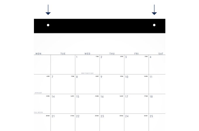 At A Glance® Contemporary 2025 Monthly Desk Pad Calendar Standard 21 34 X 17 Desk Pad 5082