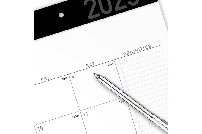 AT-A-GLANCE® Contemporary 2025 Monthly Desk Pad Calendar, Standard, 21