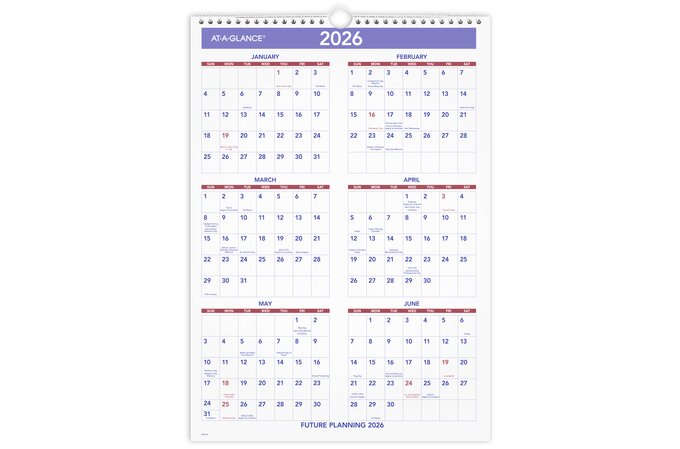 AT-A-GLANCE® 2025 Monthly Wall Calendar, Medium, 12" x 17" | Monthly