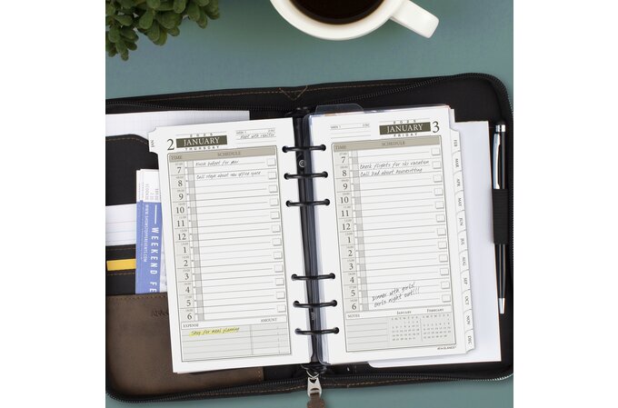 AT-A-GLANCE® 2025 Daily Monthly Planner One Page Per Day Refill, Loose