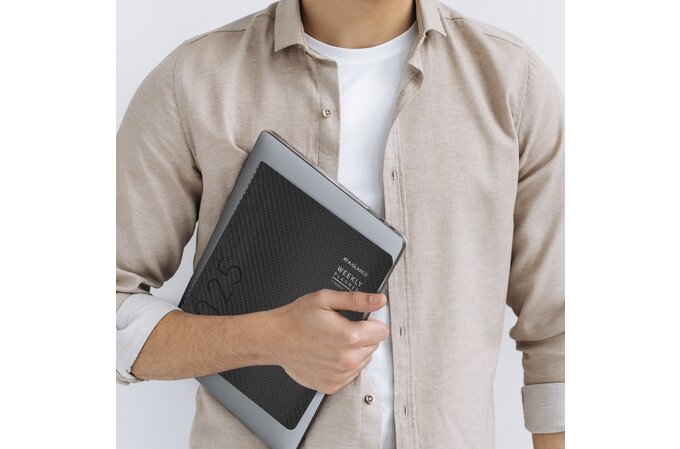 AT-A-GLANCE® Contemporary 2025 Monthly Planner, Charcoal, Large, 9" x