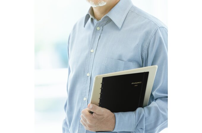 AT-A-GLANCE® Move-A-Page 2025 Monthly Planner, Black, Large, 8 3/4" x