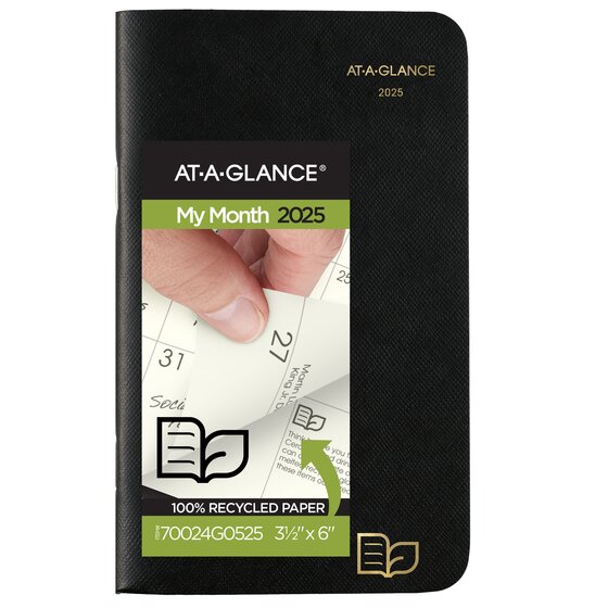 AT-A-GLANCE® 2025-2026 Recycled Two Year Monthly Planner