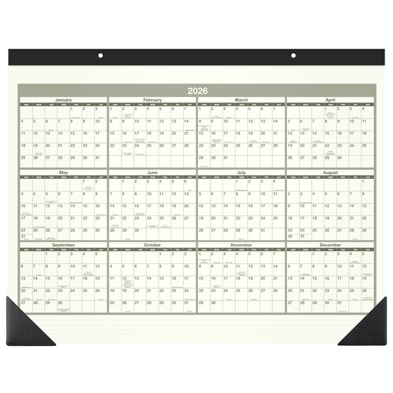 Desk Pad Monthly Calendar Insert Pack, 24.5 x 16 - Walmart.com