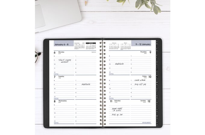 AT-A-GLANCE® DayMinder® 2025 Weekly Appointment Book Planner, Tabbed