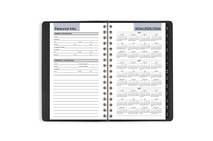 AT-A-GLANCE® DayMinder® 2025 Weekly Appointment Book Planner, Black