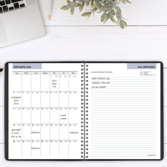 AT-A-GLANCE® DayMinder® Executive 2025 Weekly Monthly Planner with ...