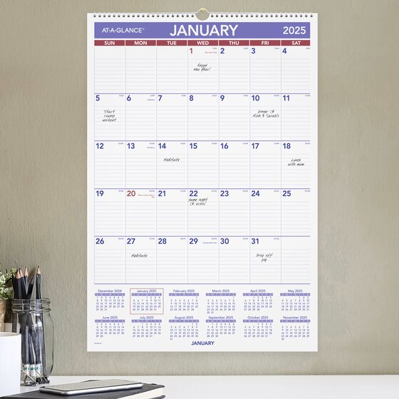 Erasable Monthly Wall Calendar Erasable Monthly Wall Calendar