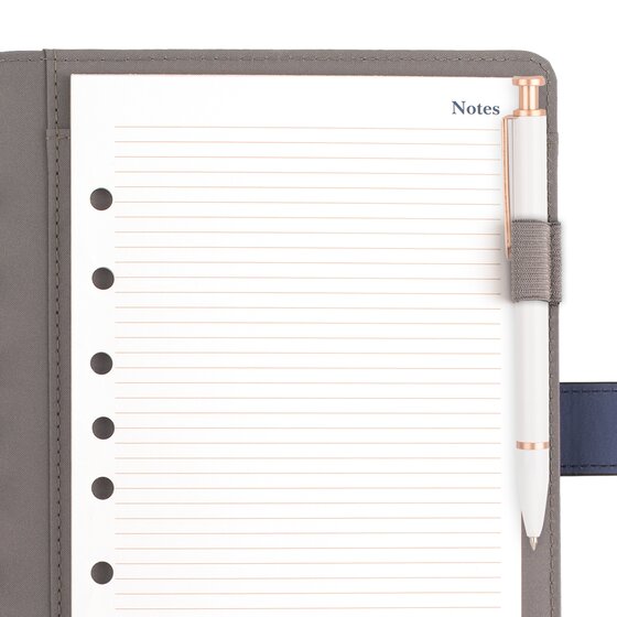 AT-A-GLANCE Faux Leather Undated Planner, Desk Size, Jordan