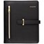 AT-A-GLANCE® Undated Faux Leather Fashion Starter Set, 7-Ring, Black, Desk Size, 5 1/2" x 8 1/2" thumbnail images 1 of 9