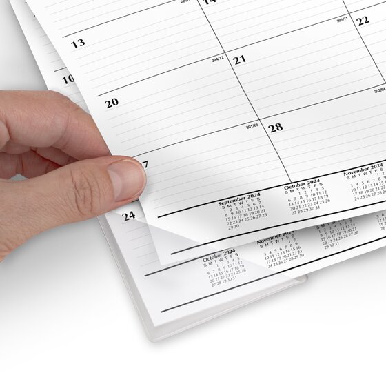 Mead® Basic 2025 15Month Monthly Desk Pad Calendar, Compact, 17 3/4" x