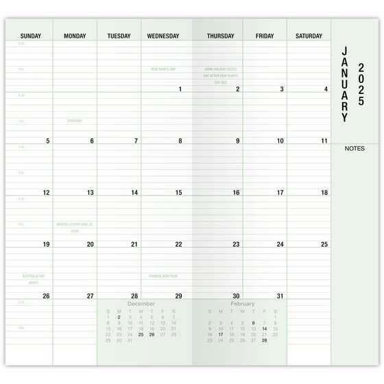 DayTimer® January 2025 August 2026 20Month Advance Planner Refill