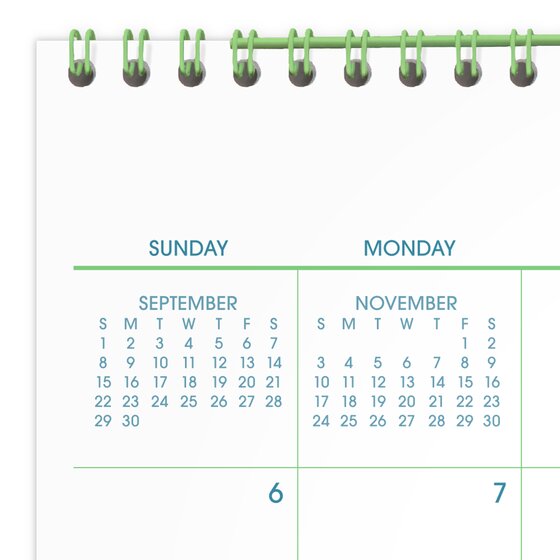 Mead Desk Calendar 2025 