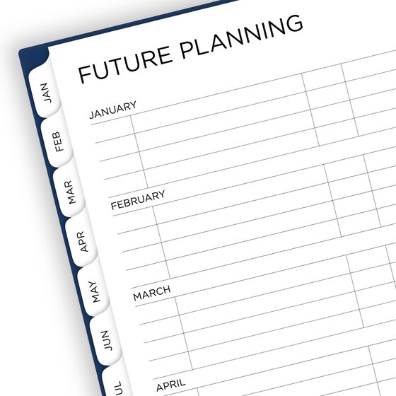 Mead® 2025 15Month BIG PLANS Weekly Monthly Planner, Navy, Large, 8 1/