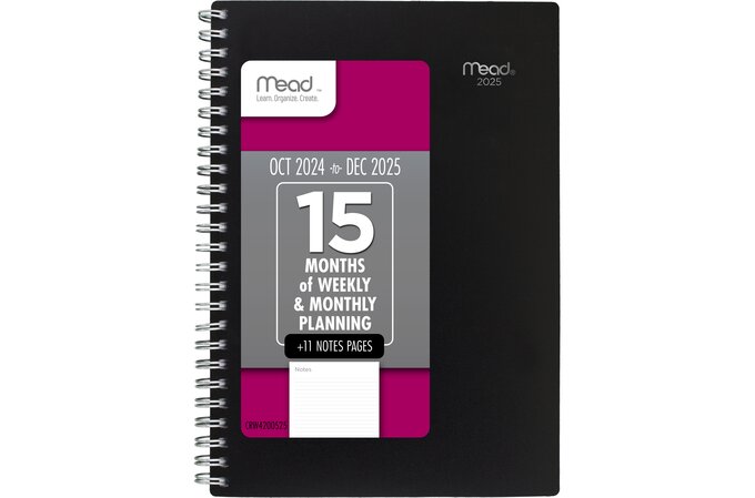 Mead Basic Weekly Monthly Planners | Regular Year Planners | Mead