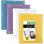 Five Star® Customizable Pocket and Prong Plastic Folder Plus Study App, 4 Pack, Amethyst Purple, Harvest Yellow, Tidewater Blue, White thumbnail images 1 of 7