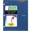 Five Star® 2-Pocket Stay-Put Plastic Folder, Pacific Blue thumbnail images 1 of 6