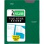 Five Star Stay-Put Plastic Pocket and Prong Folder, Forest Green thumbnail images 1 of 8