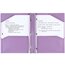 Five Star® Stay-Put Plastic Pocket and Prong Folder, Amethyst Purple thumbnail images 2 of 8