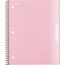 Mead® 1 Subject Wide Ruled Notebook, 8" x 10.5", Pastel Pink, Poly, Spiral, 100 Sheets thumbnail images 2 of 8