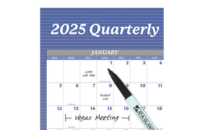 AT-A-GLANCE® 2025 Vertical Horizontal Reversible Yearly Wall Calendar