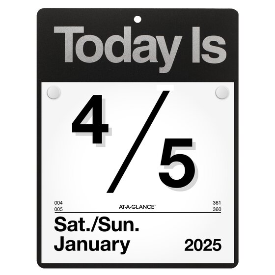 ATAGLANCE® 2025 "Today Is" Daily Wall Calendar, Large, 8 1/2" x 8