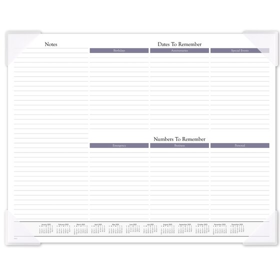 AT-A-GLANCE® 2025 Panoramic Landscape Monthly Desk Pad, Standard, 21 3/