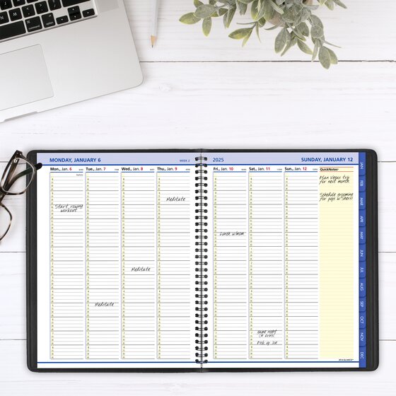 ATAGLANCE® QuickNotes® 2025 Weekly Monthly Appointment Book Planner