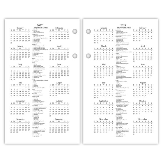 AT-A-GLANCE® 2025 Daily Photographic Loose-Leaf Desk Calendar Refill