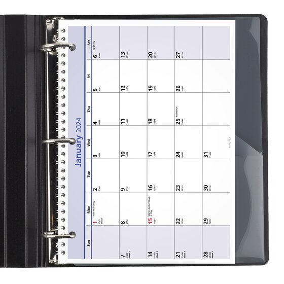 AT-A-GLANCE® QuickNotes® 2025 Monthly Desk Wall Calendar, Small, 11